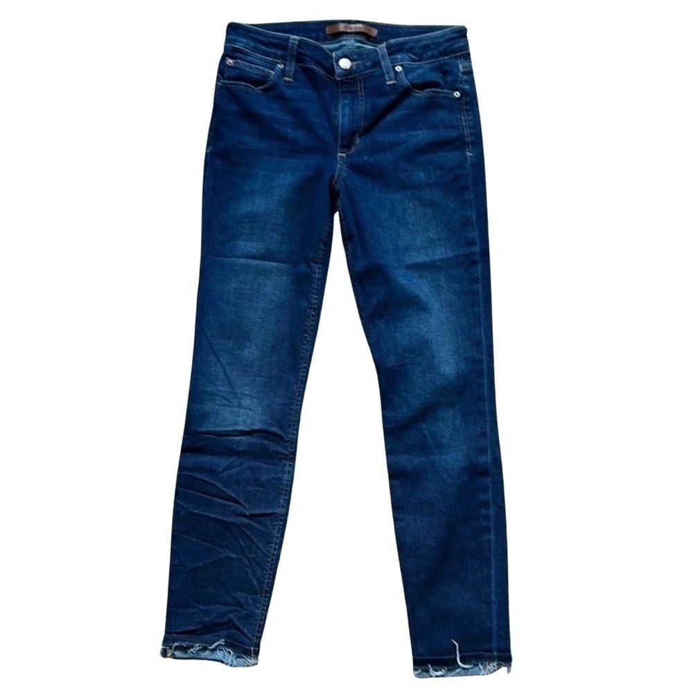 Joe’s Flawless Edgy Classic Quiet Money Markie Skinny Crop Dark Wash Jeans Sz26